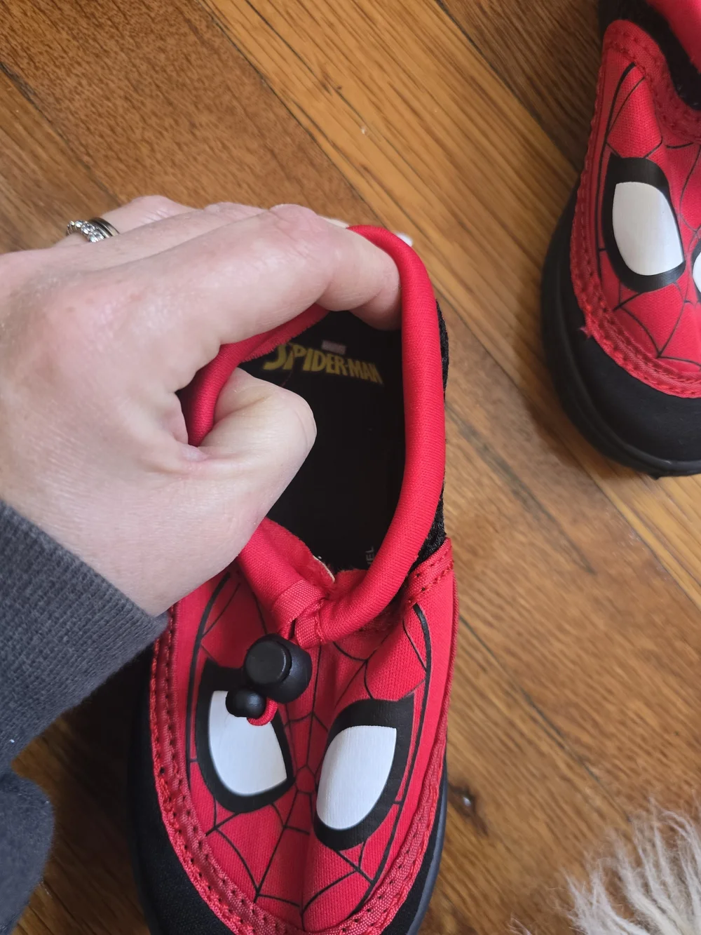 Marvel Spider-Man Red and Black Toddler Water Shoes